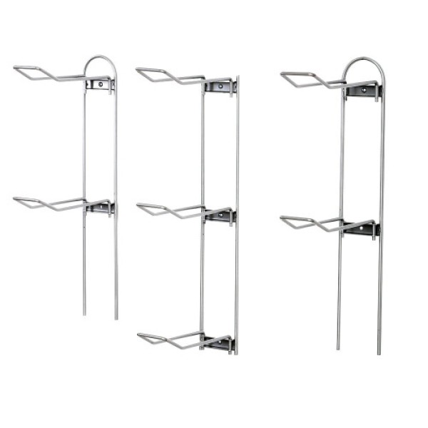 Knape & Vogt John Sterling Garage Sports Ball Rack, 7-ball capacity, alloy steel silver, 63-1/8"